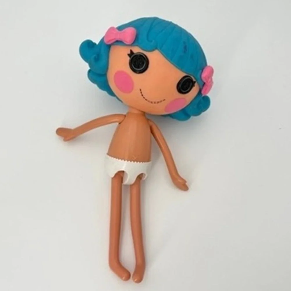 Lalaloopsy Rosy Bumps 'n' Bruises Doll NUDE Blue Hair Button Eyes 12 Inch 2011